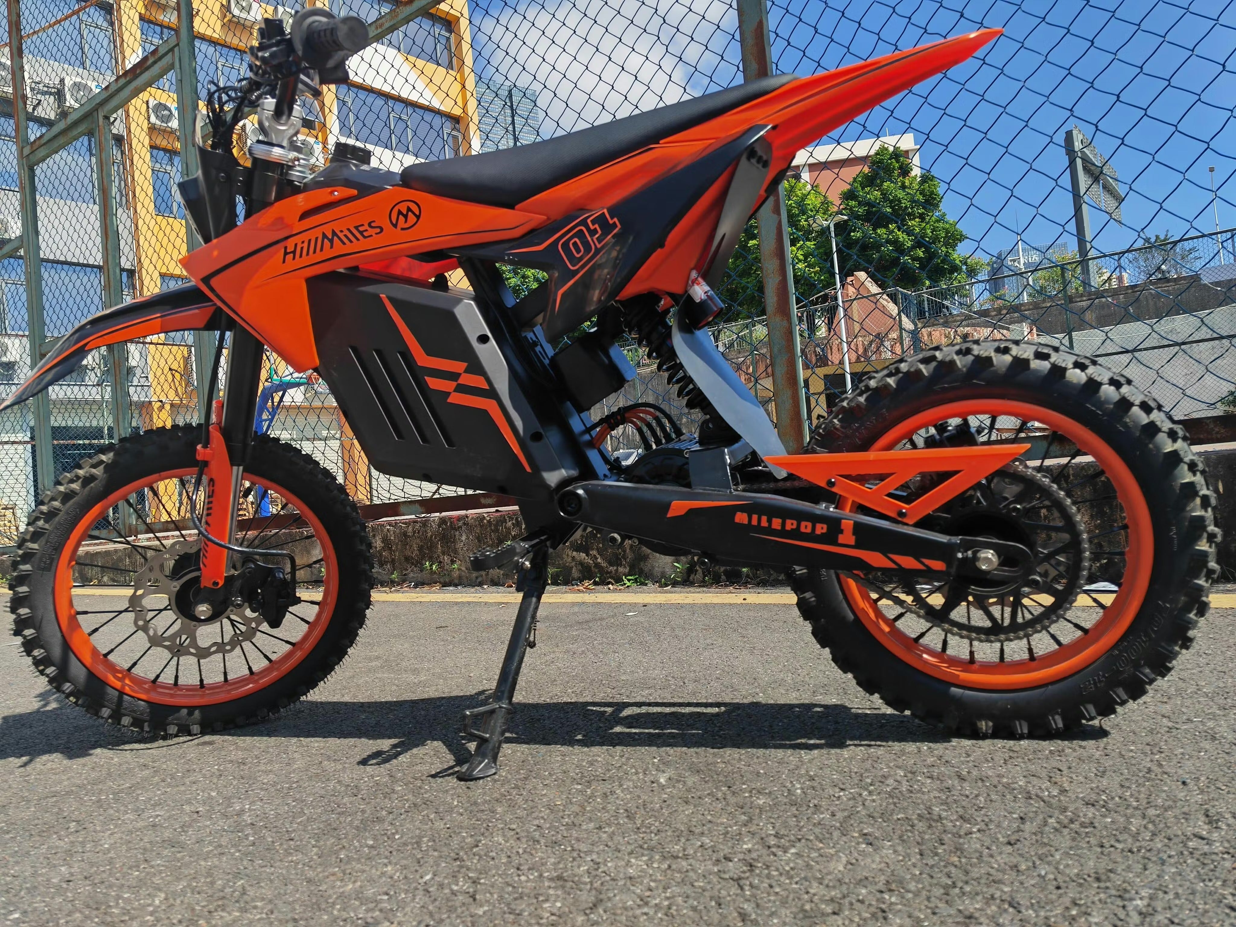 HILLMile Pop-1 Urban Electric Motorcycle – 2000W High-Torque Motor | 31 MPH Top Speed | Long-Range Lithium E-Moto