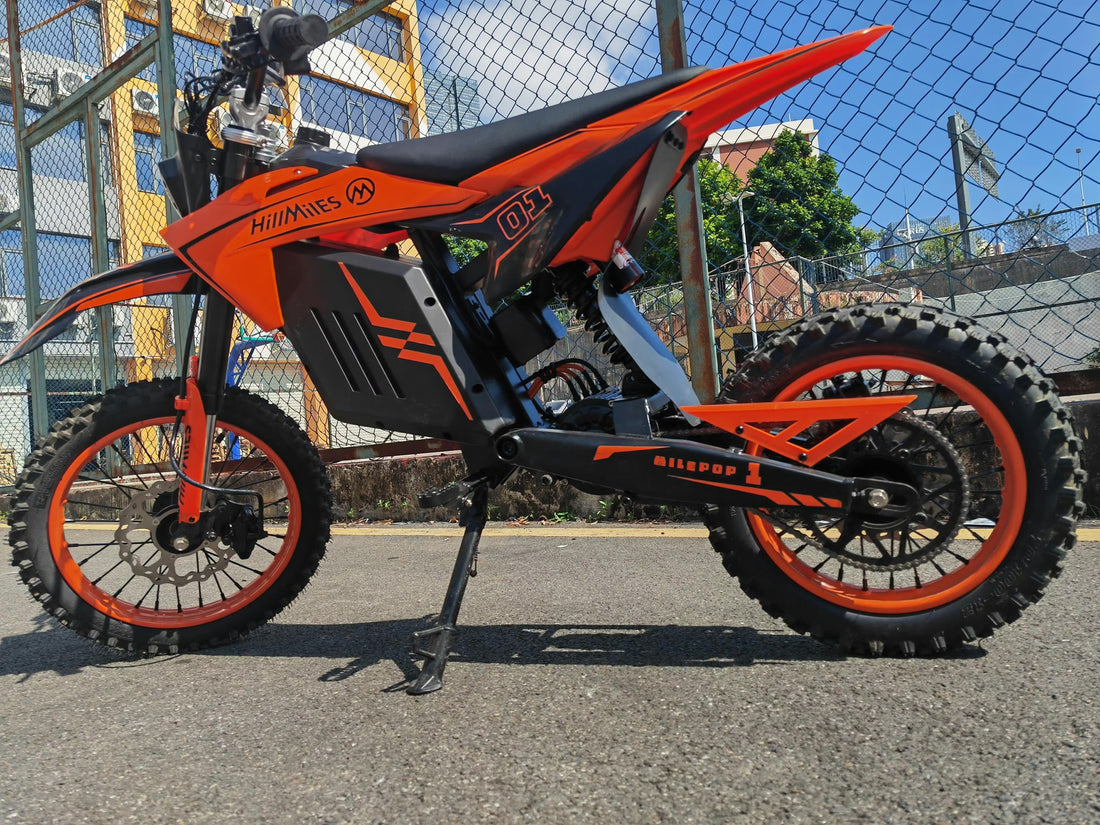 HILLMile Pop-1 Urban Electric Motorcycle – 2000W High-Torque Motor | 31 MPH Top Speed | Long-Range Lithium E-Moto