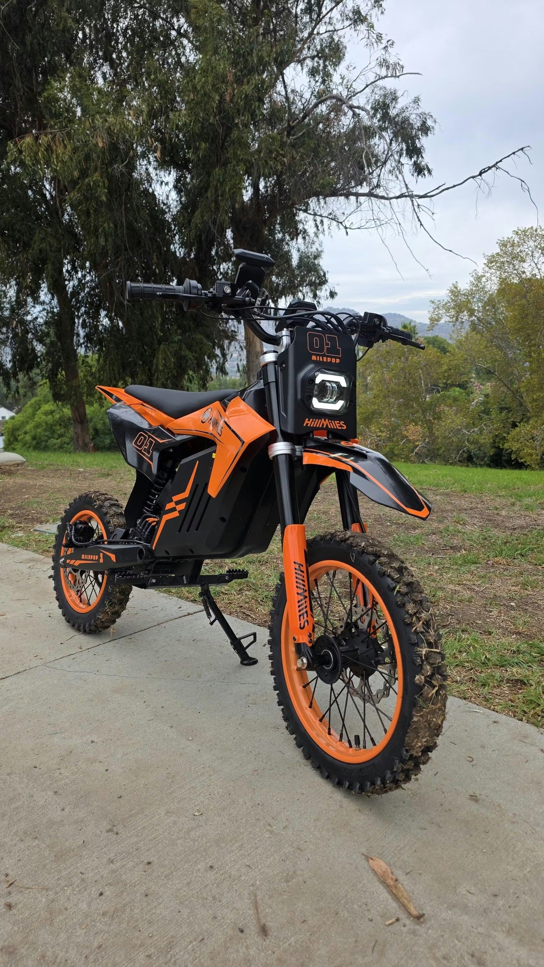 HILLMile Pop-1 Urban Electric Motorcycle – 2000W High-Torque Motor | 31 MPH Top Speed | Long-Range Lithium E-Moto