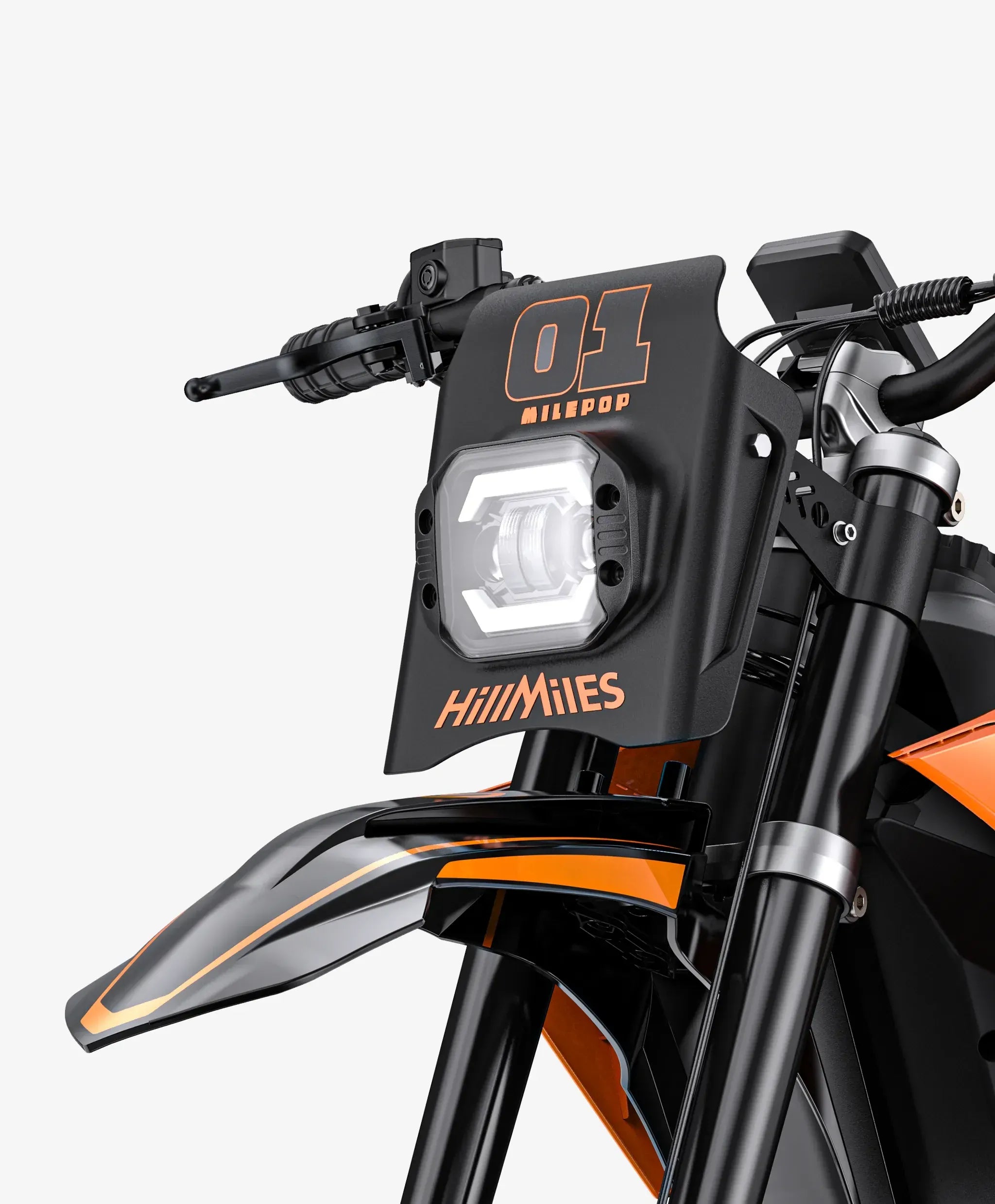HILLMile Pop-1 Urban Electric Motorcycle – 2000W High-Torque Motor | 31 MPH Top Speed | Long-Range Lithium E-Moto
