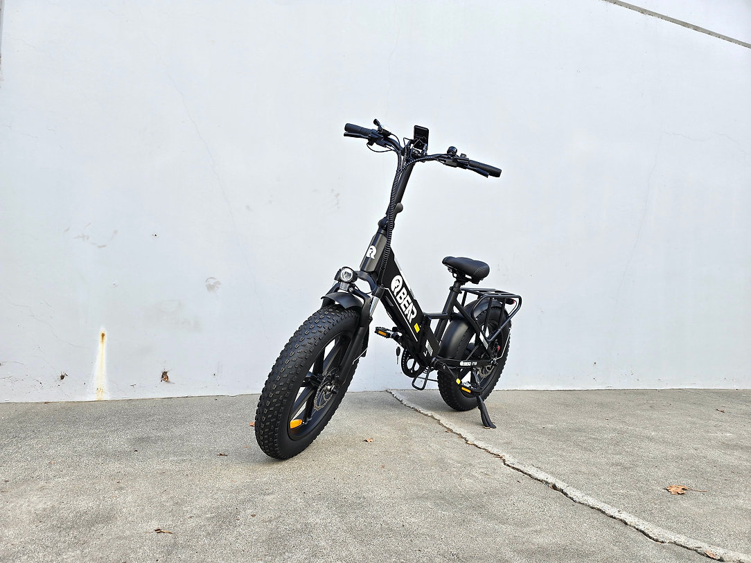 QBEAR F10 Step-Thru Foldable Electric Bike | 20” Fat Tire • 750W Motor • Long Range