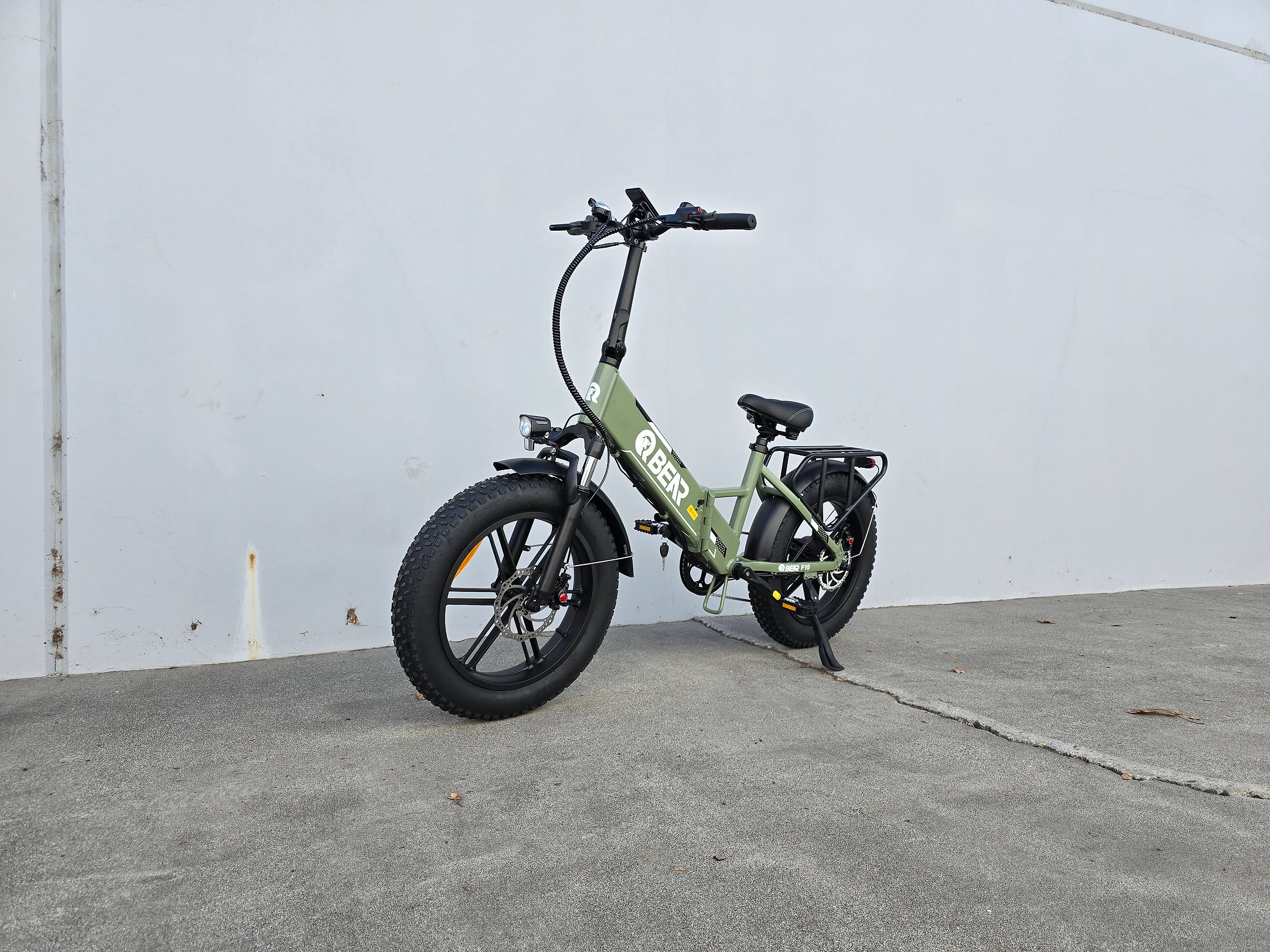 QBEAR F10 Step-Thru Foldable Electric Bike | 20” Fat Tire • 750W Motor • Long Range