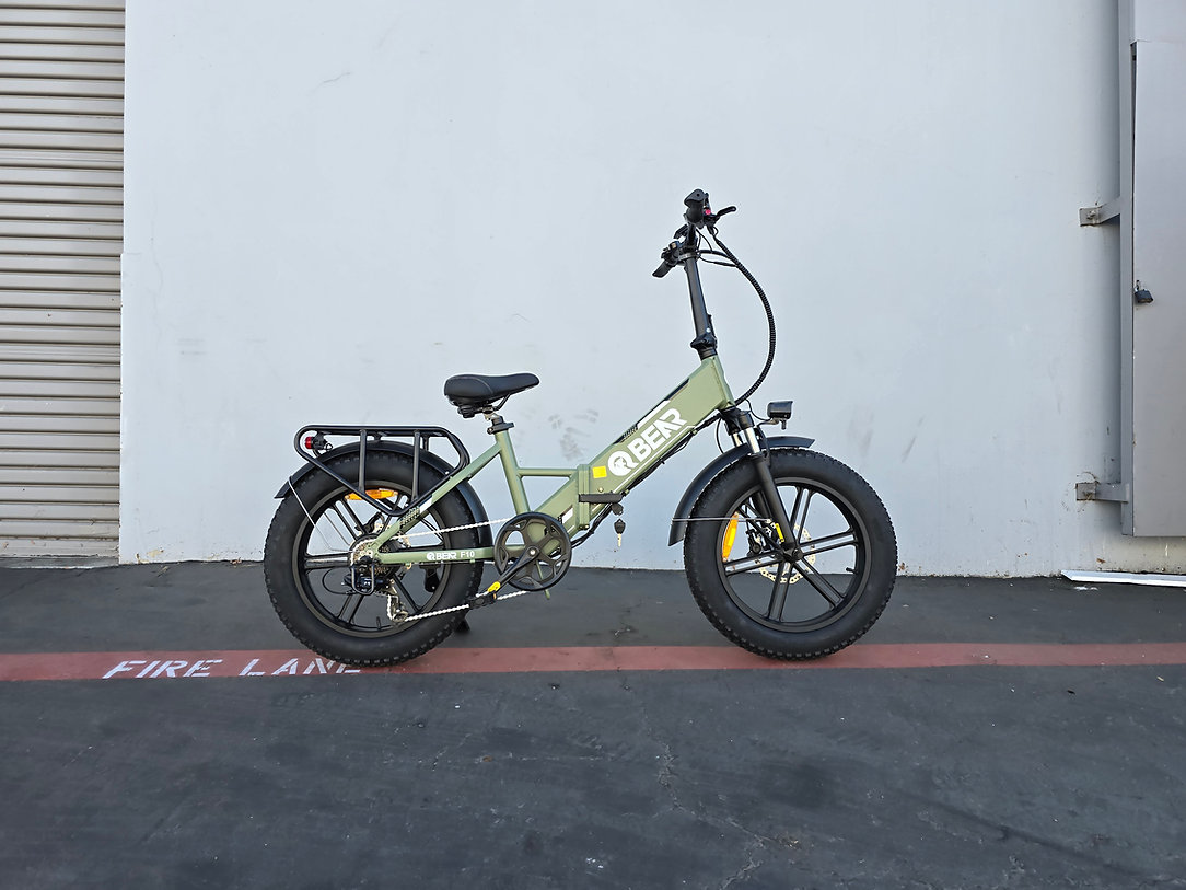 QBEAR F10 Step-Thru Foldable Electric Bike | 20” Fat Tire • 750W Motor • Long Range