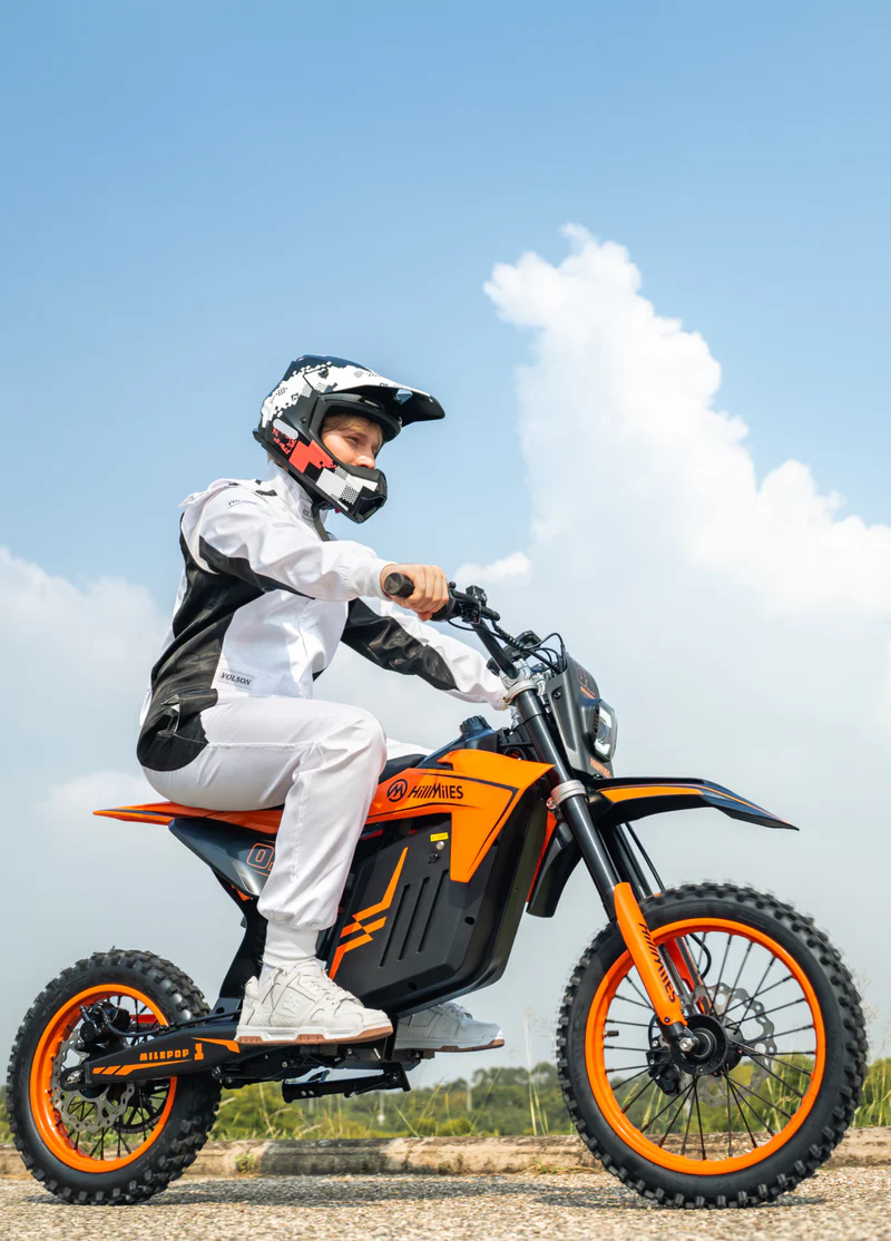 HILLMile Pop-1 Urban Electric Motorcycle – 2000W High-Torque Motor | 31 MPH Top Speed | Long-Range Lithium E-Moto